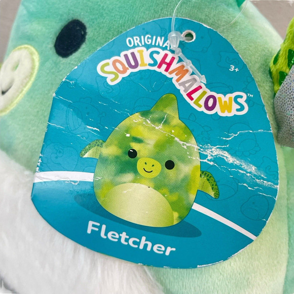NWT Squishmallows Fletcher Pterodactyl Dinosaur Plush 7" Tie Dye Stuffed Animal - Picture 7 of 9